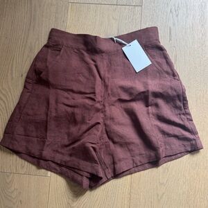 Julia Amory cabana shorts linen - Coco